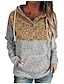 cheap Women&#039;s Tops-Women&#039;s Stripes Color Block Hoodie Pullover Daily Ethnic Casual Hoodies Sweatshirts  Blue Yellow Gray