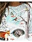 cheap Hoodies &amp; Sweatshirts-Women&#039;s Hoodie Sweatshirt Graphic Animal Daily Basic Casual Hoodies Sweatshirts  Blue
