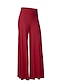 cheap Pants-women&#039;s petite stretch ity knit wide-leg palazzo pant, black, pm
