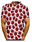 economico T-shirt e canotte da uomo-Per uomo maglietta Stampa 3D Pop art 3D Con stampe Manica corta Quotidiano Top Rosso