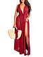 cheap Cover-Ups-women&#039;s sexy beachwear swimsuit cover up swimwear bikini split long maxi dresses (xx-large, wine red)