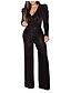 cheap Jumpsuits &amp; Rompers-women v collar high elastic gold and silver wire long sleeves jumpsuits