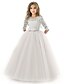 cheap Girls&#039; Dresses-Kids Little Dress Girls&#039; Solid Colored Flower Party Wedding Swing Dress Mint color Type A Type B Lace Tulle Elegant Princess Dresses