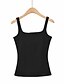 cheap Tank Tops-women&#039;s sleeveless square neck rib knit cotton tank slim crop vest top hot white m
