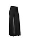 abordables Pants-pantalon large palazzo en maille extensible petite ity pour femme, noir, pm