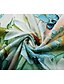 baratos Moletons-Mulheres Túnica Verde Floral Borboleta Imprimir Manga Longa Diário Decote V Longo Ajuste Largo
