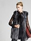 cheap Furs &amp; Leathers-Women&#039;s Faux Fur Casual / Daily Summer Regular Coat Regular Fit Casual Jacket Solid Color Others Silver Gray