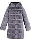 cheap Furs &amp; Leathers-elegant womens artificial faux fur soft warm sleeveless vest waistcoat jacket gilet outwear coat (2xl, gray 4)