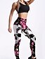 abordables Graphic Chic-Femme Sportif Confort Gymnastique Yoga Leggings Pantalon Crânes Fleur Cheville Imprimé Rose Claire