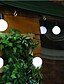 baratos Mangueiras de LED-luz solar corda para exterior 5m 20led jardim tubo de luz impermeável luz led luz de fada para festa casamento pátio jardim decoração de quintal de árvore