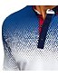 billige Polos-Herre Golf skjorte Tennis skjorte Polkadotter Grafisk Andre trykk Krage Kneppet krage Daglig Helg Langermet Topper Gatemote Hvit Svart Grå