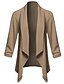 economico Giacche da Donna-giacca blazer cardigan aperto leggero da donna con maniche 3/4 in tinta unita e stampa floreale magenta