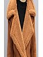 cheap Coats &amp; Trench Coats-women&#039;s thick double breasted long suede shearling sherpa lined winter coat (medium, brown)