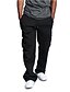 cheap Pants-Men&#039;s Sweatpants Joggers Trousers Casual Pants Cargo Sweatpants Drawstring Elastic Waist Wide Leg Plain Breathable Soft Casual Daily Streetwear Stylish Black White