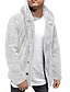 abordables Best Sellers-chaqueta con capucha para hombre 2021 fuzzy sherpa fleece warm casual solid fashion simple open front cardigan abrigo de invierno plus size winter loose big and tall outwear