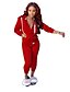 cheap Jumpsuits &amp; Rompers-Women&#039;s Plain Casual / Daily Two Piece Set Hoodie Pant Patchwork Tops