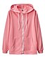 cheap Hoodies &amp; Sweatshirts-Women&#039;s Plain Solid Color Zip Up Hoodie Sweatshirt Zip Up Front Pocket non-printing Daily Basic Hoodies Sweatshirts  Blue Blushing Pink Gray