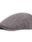 cheap Men&#039;s Hats-Men&#039;s Beret Hat Polyester Basic - Striped Fall Brown Gray