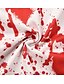 baratos Tank Tops-Homens Camiseta Camisa Social Gráfico 3D Impressão 3D Decote Redondo Casual Final de semana Manga Curta Imprimir Blusas Rocha Exagerado Vermelho / Branco