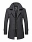 cheap Best Sellers-Men&#039;s Winter Coat Wool Coat Trench Coat Street Business Winter Fall Woolen Thermal Warm Breathable Outerwear Clothing Apparel Casual Solid Color Pocket Turndown Single Breasted