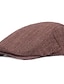 cheap Men&#039;s Hats-Men&#039;s Beret Hat Polyester Basic - Striped Fall Brown Gray