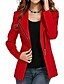 cheap Blazers-Women&#039;s Coat Pocket Solid Color Basic Long Sleeve Coat Street Fall Winter Regular Jacket A / Daily / Casual