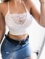 cheap Tank Tops-Women&#039;s Lace Shirt T shirt Tee Camisole Halter Plain Causal Vacation Pink Black White Lace Sleeveless Vacation Basic Sexy Halter Neck