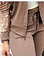 cheap Jumpsuits &amp; Rompers-Women&#039;s Streetwear Print Plain Casual / Daily Work Two Piece Set Blouse Shirt Pant Sequins Patchwork Tops