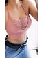 cheap Tank Tops-Women&#039;s Lace Shirt T shirt Tee Camisole Halter Plain Causal Vacation Pink Black White Lace Sleeveless Vacation Basic Sexy Halter Neck