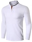 baratos Polos-camisas de golfe Camisa de golfe Camisa de tênis Blusas Algodão Preto Branco Azul Marinha