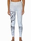 billige Graphic Chic-leggings for kvinners tre-design (hvit, medium)