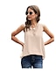 cheap Tank Tops-women fashion v neck tank tops sexy sleeveless camisole top lace trim blouses shirts apricot m