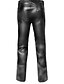 preiswerte Pants-schwarze Herrenhose aus echtem Leder (48 W)