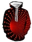 billige Hoodies-Herre Hattetrøje Sort Gul Rød Marineblå Lilla Hætte Geometrisk Farveblok 3D Daglig Ferie 3D-udskrivning Plusstørrelser Gade Halloween Tøj Hættetrøjer Sweatshirts