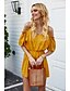 cheap Jumpsuits &amp; Rompers-Women&#039;s Basic Streetwear Yellow Romper Solid Colored Backless Patchwork
