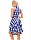 cheap Casual Dresses-Women&#039;s Mini Dress Casual Dress Sheath Dress Blue Print Sleeveless Summer Spring Patchwork Casual 2022 S M L XL 2XL