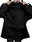 preiswerte Pullover-Hoodie Sweatshirt Kapuze Zur Seite fahren überdimensional Schwarz Grau Gelb S M L XL XXL