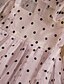 abordables Robes pour Filles-Robe Fille Enfants Petit Pois Couleur Pleine Rose poussiéreuse Dentelle Rose poussiéreuse Beige Mi-long Polyester Manches Longues Le style mignon Robes
