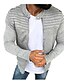 cheap Best Sellers-Men&#039;s Casual Jacket Shacket Cardigan Daily Wear Autumn / Fall Navy Wine Red Black Light Grey Puffer Jacket