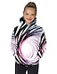 cheap Girls&#039; Hoodies &amp; Sweatshirts-Girls&#039; T shirt Long Sleeve Hoodie Color Block Rainbow 3D Print Active Basic Polyester Outdoor Daily Kids Toddler 2-13 Years 3D Printed Graphic Shirt