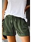 economico Shorts-Per donna Essenziale Morbido Casual Quotidiano Pantaloncini Pantaloni Tinta unica Blu chiaro Verde militare Nero Rosa scuro Arancione