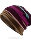 baratos Chapéus-chapéu unissex unissex multifuncional, pescoço mais quente, cores contrastantes, listrado, chapéu em forma de crânio roxo