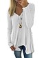 cheap Sweaters &amp; Cardigans-Women&#039;s Pullover Sweater Jumper Knit Long Deep V Solid Colored Casual Fall Spring White Black S M L / Long Sleeve / Regular Fit