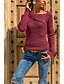 cheap Women&#039;s Sweaters-Women&#039;s Pullover Solid Colored Long Sleeve Sweater Cardigans Boat Neck Blue Purple Yellow