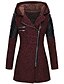 baratos Trench Coats e Casacos Femininos-casaco feminino elegante cardigan casual grosso outwear (cinza, xl (2xl))