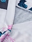 baratos Christmas Tops-Mulheres Túnica Blusa Preto Branco Azul Animal Leopardo Imprimir Manga Longa Natal Diário Básico Natal Decote Redondo Tamanho Grande