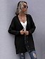 cheap Coats &amp; Trench Coats-Women&#039;s Sweater Coat Fall &amp; Winter Going out Beach Long Coat Regular Fit Jacket Long Sleeve Solid Colored Camel Black