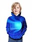 preiswerte Kapuzenpullover &amp; Sweatshirts für Jungen-Kinder Jungen Silvester Kapuzenpullover Langarm Regenbogen 3D-Druck Patchwork Geometrisch 3D Bedruckt Aktiv Strassenmode