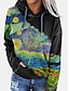 cheap Hoodies &amp; Sweatshirts-Women&#039;s Galaxy Graphic Abstract Pullover Hoodie Sweatshirt Front Pocket Daily Going out Casual Streetwear Hoodies Sweatshirts  Blue Army Green Black