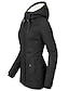 cheap Down&amp; Parkas-Women&#039;s Casual Fall Winter 3 in 1 Parka Jacket Waterproof